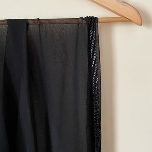 Chiffon scarf, subtle beading, like new